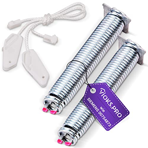 Vioks.pro Door Hinge Spring Set Replacement for Siemens 00754873-2x Door Spring Siemens Dishwasher with 2 Pulley & Neff Bosch Spring Dishwasher
