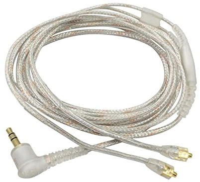 Janjunsi MMCX Replacement Headphone Cable Compatible with Shure SE535/SE215/SE425/SE315/SE846/UE900/W40 - Audio Upgrade Cord (3.5MM Plug, Gold MMCX Connectors)