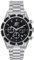 Breil Uhr Herren Bow Shot Ziffernblatt SCHWARZ Bewegung Chrono Quartz e Bracelet Stahl Silber TW1980