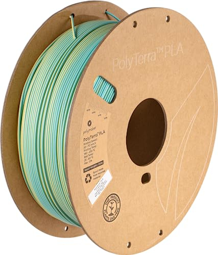 Polymaker Polyterra PLA Dual Color - 1.75mm - 1kg - Chameleon (Teal-Yellow)