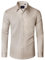J.VER Men's Dress Shirts Solid Long Sleeve Stretch Wrinkle-Free Formal Shirt Business Casual Button Down Shirts Khahi Beige L
