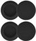 kwmobile Pads for Headset/Overear headphone Headphone Ear Covers (Set of 4) - Inner Size of 7.5 cm - Black