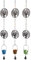 Origen Home Decor Lot de 3 pendentifs Arbre Vie Décoration | Vases Et Bougeoir Noir 105 x 6 x 13 cm