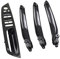 HEYLOW Car Interior Door Handle Inner Panel Pull Trim Cover for BMW E70 E71 X5 X6 2008-2013 (RHD-Carbon Pattern, ABS+PC, 285 x 100 x 45mm/11.2 x 3.94 x 1.77, Pull Handle)