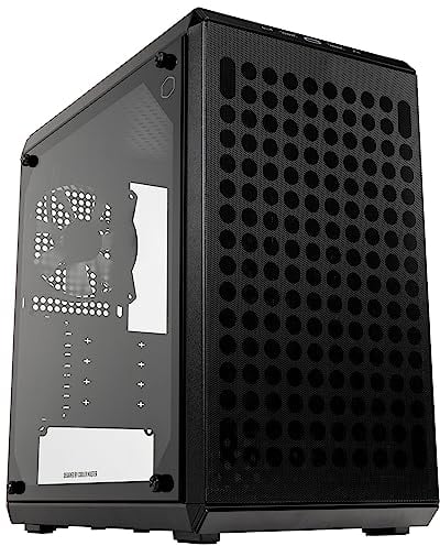Cooler Master MasterBox Q300L V2 - mATX Mini-Tower Case, 1 x 120mm Pre-Installed Rear Fan, Tempered Glass Panel, Clean Routing, Multiple Thermal Options & USB 3.2 Gen 2x2 Type-C 20GB/s
