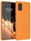 kwmobile Hülle kompatibel mit Samsung Galaxy A71 Hülle - weiches TPU Silikon Case - Cover geeignet für kabelloses Laden - Fruity Orange