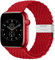 Nepfaivy Geflochtenes Armband Kompatibel mit Apple Watch Armband 45mm 44mm 46mm 49mm 42mm für Damen Herren, Nylon Stoff Sport Verstellbares Band für iWatch Series 10/9/8/Ultra/SE/7/6/5/4/3/2/1, Rot