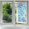 LWLFC Fensterfolie Blickdicht 45x100cm Blaue Geometrie Sichtschutzfolie Fenster Selbsthaftend,Milchglasfolie Anti-Uv,Folie Fenster Sichtschutz,Blickdichte Fensterfolie