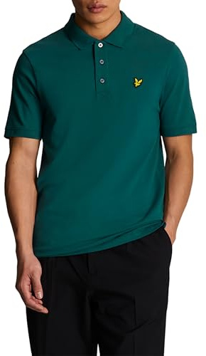 Lyle & Scott Mens Short Sleeve Polo Shirt Malachite Green M