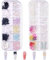 3D Nail Charms, 2 Boxes Multi-Shape Black White Aurora Bows Heart Nail Art Charms Nail Pearls Bowknot Stars Shell Nail Rhinestones Gems for Nail Art Decoration DIY Crafts (E)