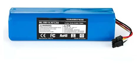 TGHY Replacement Robotic Vacuum Cleaner Batteries 14.4V Rechargeable Li-ion Battery Pack 5200mAh 6500mAh 7800mAh Deep Cycle Sweeper Backup Battery,5200mAh