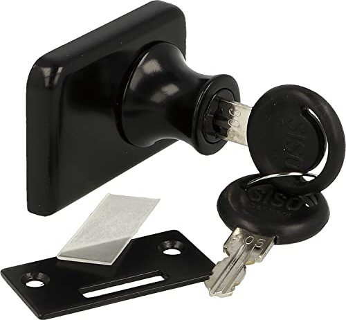 Vetro-Double Zylinder Glastürschloss verschiedensperrend Zamag schwarz