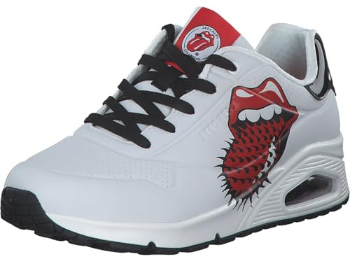 Skechers UNO-Rolling Stones Single 177965-WBK, Women Sneakers, White, 37 EU