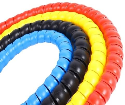 Spiral Wickeln 2 Meters 8mm to 16mm Cable Wire Protector Sleeve Flexible Tube Pipe Protection Winding Line Spiral Wrap Organizer Cover Schlauch Abdeckung(Color:Schwarz,Size:8mm 2 Meters)