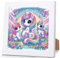 5D Diamond Painting Enfant Licorne-DIY Kit de Peinture Diamant avec Cadre en Bois-Art Créatif pour Décoration Murale et Cadeaux cadeau d'anniversair-Peinture Diamant pour Filles et Garçons (15*15CM)