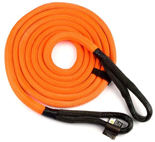 Rockfoxx Corde de remorquage élastique 6 m x 22 mm Charge de rupture 10 t