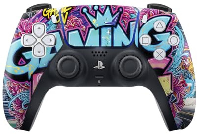 PS5 Controller Skin – Premium 3M™ Vinyl-Aufkleber, blasenfreie Anbringung, kratzfest, einfach abziehen und rückstandsfrei, benutzerdefinierter Gaming-Aufkleber für DualSense, Geschenkverpackung