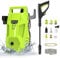 Nettoyeur Haute Pression 1800W,140Bars 380l/h Nettoyeur Haute Puissance avec buse réglable de 0 à 180°, Pistolet et Flexible Haute Pression 7m, Idéal pour Maison, Jardin et Voiture
