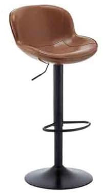 Barhocker in Thekenhöhe, Rezeption Kassierer Drehbarer Barstuhl Licht Luxus Lift Barstuhl Home Island Hochhocker Bar Hochstuhl Hocker für Kücheninseln(Bruin)