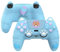 PlayVital Kawaii Funda de Silicona para ps5 Mando - Diseño de Panda Rojo Primaveral, con Tapas de Joystick y Pegatina, Antideslizante y Antigolpes, Compatible con Estación de Carga (Azul)