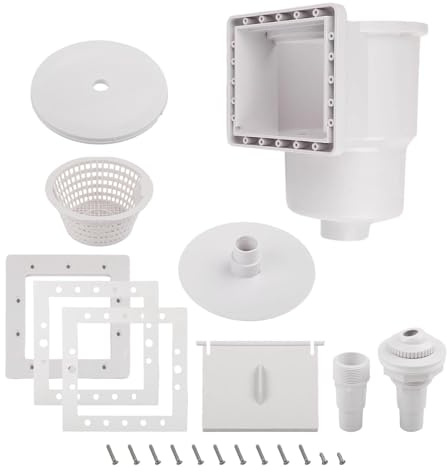 EpheyFIF Aufstellpool Skimmer Ersatzset mit UV-beständigem ABS-Kunststoff