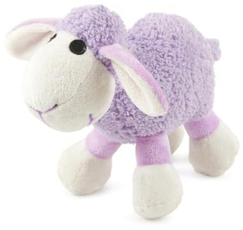 Ancol Small Bite Plush Lamb Toy Lilac Soft Comforter for Small Dogs and Puppies - Non Chew Design for Play and Comfort