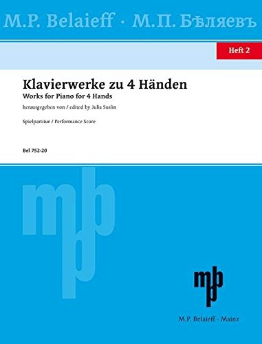 Klavierwerke zu 4 Händen: Band 2. Klavier 4-händig.