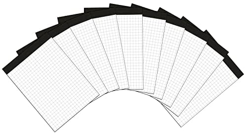 Landré Notiz-Block ohne Deckblatt A6 kariert, 50 Blatt, 70 g/m², 10 Stück