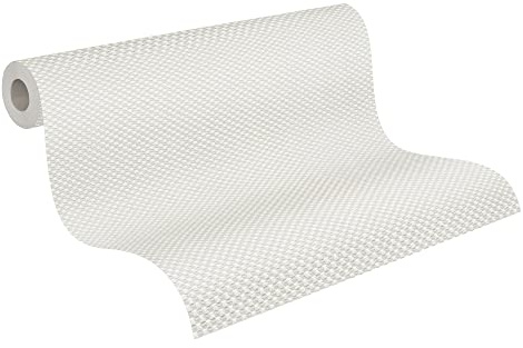 A.S. Création überstreichbare Vliestapete Meistervlies Tapete 25,00 m x 1,06 m weiß Made in Germany 145512 1455-12