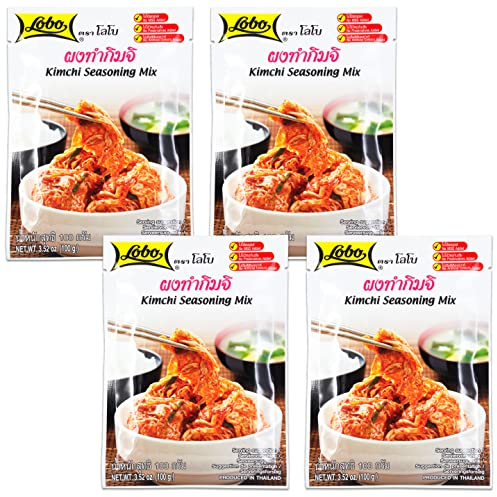 4er-Pack LOBO Kimchi Würzmischung [ 4x 100g ] Kim Chi Würzpaste