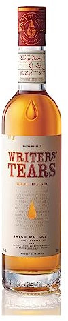 Writers' Tears Red Head Irish Whiskey - Triple Distilled Single Malt - Non-Chill Filtered - Aged in Spanish Oloroso Sherry Casks - 70cl / 700ml, 46% ABV