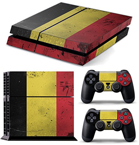 PS4 Komplettes Gehäuse-Zubehör, Aufkleber für PS4 Playstation 4 (Belgium)