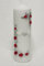 Handmade Hochzeitkerze Hochzeit Kerze Tischdekor incl. Beschriftung KW-JO-S11 Silber/Rot