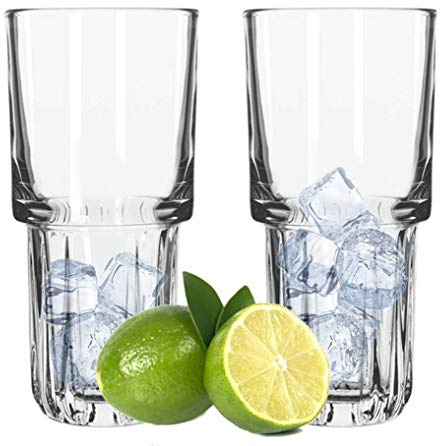 Libbey Longdrink Gläser 12er Set stapelbar 355 ml Cocktail-Glas ~ys 5 7i1r+