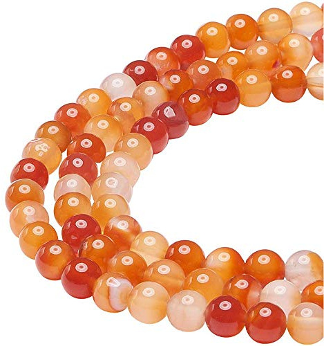 Red Carnelian Beads for Jewelry Making Natural Gemstone Semi Precious 10mm Round 15 inch(37-39pcs)
