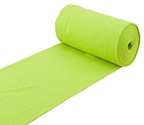 Baumwoll - Bündchenstoff Bündchen Schlauchware - Meterware ab 25 cm x 35/70 cm - Stoff zum Nähen (hellgrün)