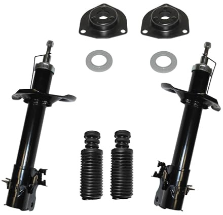 2x Stossdämpfer Gasdruck 2x Domlager Staubschutzsatz Vorderachse für Nissan X-Trail T30