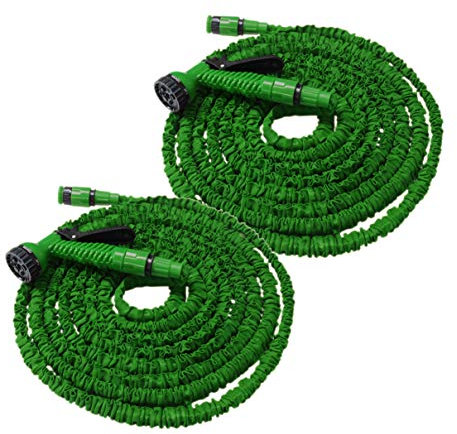 HELO Flexibler Gartenschlauch Flexischlauch Schlauch 2 x grün 30 m