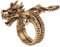 24 JOYAS Bagues dragons chinois réglables unisexe dragon sacré avec motifs gothiques et esprit rock, Métal