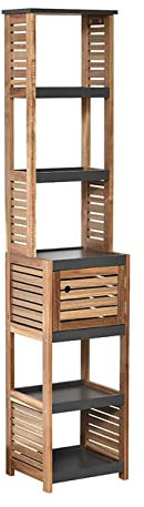 Tendance Colonne de Rangement 1 Porte en Acacia