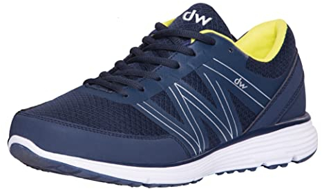DW Scarpe di Diawin - Ortopediche Larghe Uomo in 3 Diverse Larghezze Con Suole Extra Large - Senza Cuciture per Diabetici, Piedi Larghi Hallux Gonfi - Morning Blue