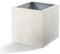 Luca Lifestyle Pflanzkübel ''Grigio Cube'' Creme Weiß Quadratisch Fiberglas *5 Jahre Garantie* - 60x60x60 cm mit Rollen - Premium Qualität - F1627