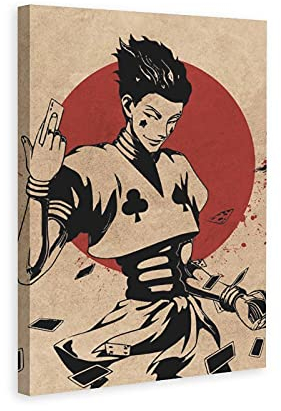 Hisoka Wandkunst, Leinwand, Poster, Schlafzimmer, Büro, Raumdekoration, Geschenk, Dekoration, Druck, Bild für Wohnzimmer, Schlafzimmer, Dekoration, 60 x 90 cm