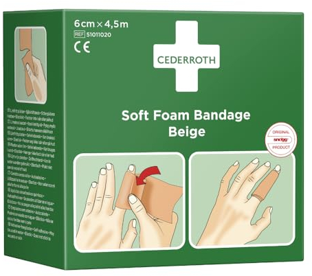 Holthaus Medical 40236 Soft NEXT Wundpflaster für Fingerverletzungen, Hautfarben, 6cm x 4.5m, 4 Stück