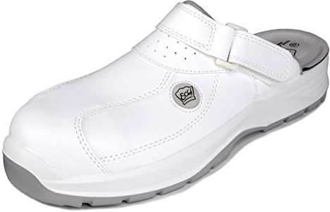 Zoccolo E-Chef Bianco, Ciabatta Antinfortunistica da Cuoco, Scarpe da Cuoco - Scarpe da Cucina EN ISO 20345:2011 SB A-E-WRU SRC