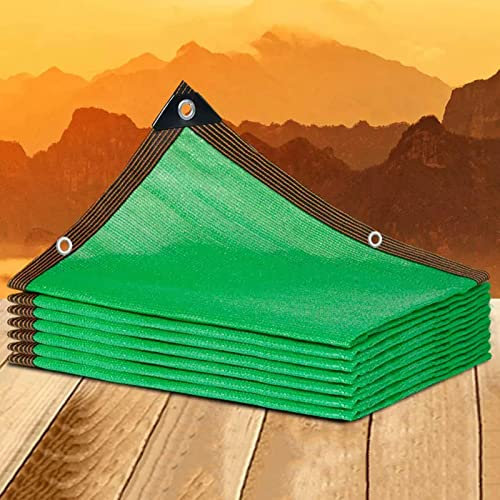 Toile D'ombrage Verte,Voile D'ombrage Rectangulaire,Filet D'ombrage Pour Plantes De Serre De Jardin,Filet Protection Solaire Avec Œillets,Bâche D'ombrage en Maille,Auvent,Green-1x5m(3.3*16.4ft)