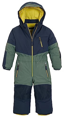 first instinct by killtec Kinder Skioverall/Schneeanzug mit Kapuze, wasserdicht FISW 32 MNS ONPC, waldgrün, 122, 39909-000