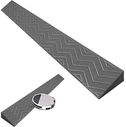 Yqyc Bordsteinrampe Für Den Innenbereich Für Rollstuhl-Roller-Kehrroboter Mit Schwelle, Für Fahrrad, Rollstuhl, Reinigung, Roboter, Garage, Lager (Color : Grau, Size : Height 6.5cm)