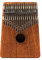 Fame FK-1 Kalimba, Mahagoni, 17 Töne C-Dur, Hochglanz Finish, Inklusive Samtbeutel, Mikrofasertuch, Stimmschlüssel, Hochwertiger Federstahl, Perfekt Gestimmt, Klarer und Weicher Sound, Braun