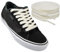 Endoto Cordones Planos para Vans Zapatillas de Skate Old Skool, Agujetas Cordón de Repuesto Shoelaces Laces - Crema, 58 pulgadas